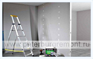 Обшивка стен гипсокартоном - порядок проведения работ