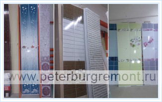 Отделка ванных комнат пластиковыми панелями - виды панелей