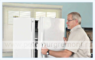 Перевешиваем двери холодильника